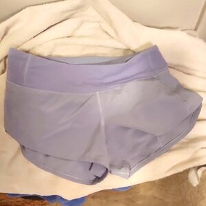 Women's Light Purple Lululemon Shorts Size 4